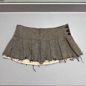 Vintage Y2K Abercrombie & Fitch 2000s Pleated Mini Skirt